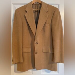 John Nordstrom Loro Piana Italy 100% Camel Hair Blazer 41 R